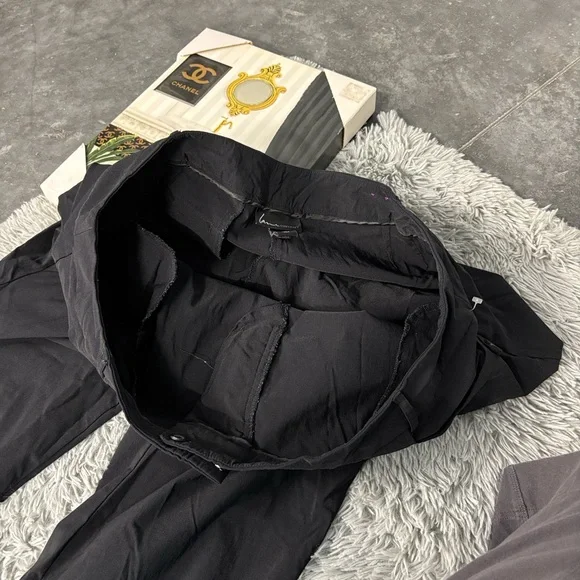 Lane Bryant Petite Black Dress Pants Button Accent Stretch 24P Rayon Nylon Blend - Picture 14 of 16